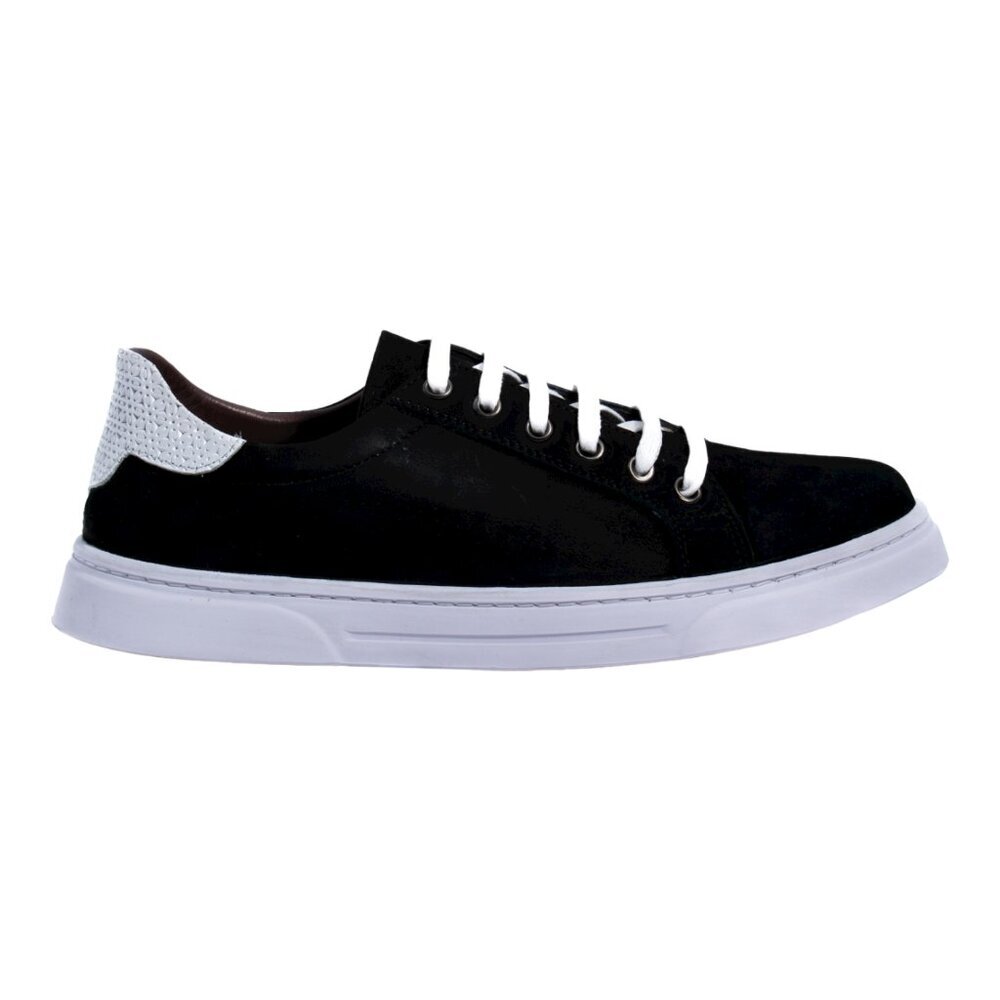 Handcrafted Women’s Black Nubuck Leather Sneakers | Mommy & Me - Picture 11 of 15